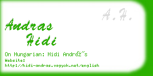 andras hidi business card